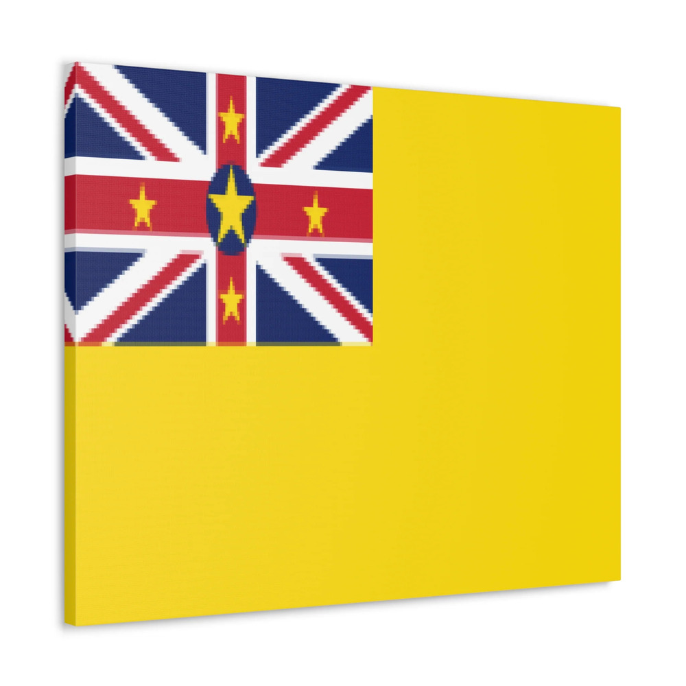 Niue Country Flag Canvas Vibrant Wall Art Unframed Home Decor